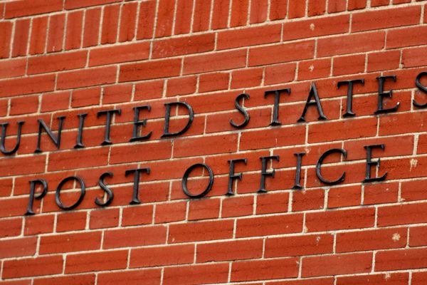 United States Postal Service building exterior.